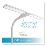 OTTLITE TECHNOLOGIES, INC CSN5900C Wellness Series Pivot LED Desk Lamp with Dual Shades, 13.25" to 26" High, White