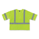 TENACIOUS HOLDINGS, INC. ergodyne® 22215 GloWear 8356FRHL Class 3 FR Hook and Loop Safety Vest with Sleeves, Modacrylic, Large/X-Large, Lime