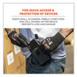 TENACIOUS HOLDINGS, INC. ergodyne® 19191 Squids 5542 Phone Style Scanner Holster with Belt Loop, Small, 1 Compartment, 3.75 x 1 x 6.5, Polyester, Black