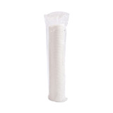 DART SOLO® DLX10R Lift Back and Lock Tab Cup Lids for Foam Cups, Fits 10 oz Solo Trophy Hot/Cold Drink Cups, Plastic, White, 2,000/Carton