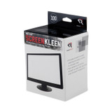 READ/RIGHT RR1309 OneStep CRT ScreenKleen Cleaning Pads, Cloth, 5 x 5, Unscented, White, 100/Box