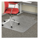 DEFLECTO CORPORATION CM11112 EconoMat Occasional Use Chair Mat, Low Pile Carpet, Flat, 36 x 48, Lipped, Clear