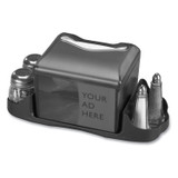 CFS BRANDS San Jamar® H4005TBK Venue Napkin Dispenser with Advertising Inset, 6.5 x 6.13 x 6.9, Black