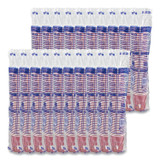 DART SOLO® 370SI Paper Hot Drink Cups in Bistro Design, 3.35" Diameter x 3.82" h, 10 oz, Maroon, 1,000/Carton