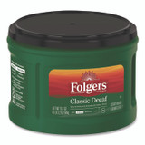 KEURIG DR PEPPER Folgers® 00374CT Classic Decaf Ground Coffee, Classic Roast Decaffeinated, 19.2 oz, Can, 6/Carton