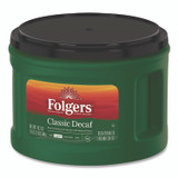 KEURIG DR PEPPER Folgers® 00374CT Classic Decaf Ground Coffee, Classic Roast Decaffeinated, 19.2 oz, Can, 6/Carton