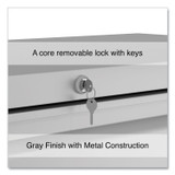 ALERA HLF4267LG Lateral File, 5 Legal/Letter/A4/A5-Size File Drawers, 1 Roll-Out Posting Shelf, Light Gray, 42" x 18.63" x 67.63"