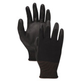 BOARDWALK 000298 Palm Coated HPPE Gloves, Medium (Size 8), Salt and Pepper/Black, 12 Pairs