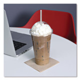 BOARDWALK JSTW1025CLR Wrapped Giant Straws, 10.25", Polypropylene, Clear, 100/Pack, 10 Packs/Carton