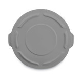 RUBBERMAID COMMERCIAL PROD. 265400GY BRUTE Self-Draining Flat Top Lids for 55 gal Round BRUTE Containers, 26.75" Diameter, Gray