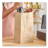 ROSS & WALLACE PAPER PRODUCTS, INC. GK25S-500 Grocery Paper Bags, 25# Squat Size, 40# Basis Weight, 8.25" x 5.25" x 16.13", Kraft, 500/Bundle