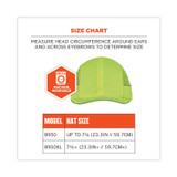 TENACIOUS HOLDINGS, INC. ergodyne® 23335 Skullerz 8950 Bump Cap Hat, Long Brim, Lime