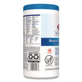 CLOROX SALES CO. Healthcare® 30577CT Bleach Germicidal Wipes, 1-Ply, 6 x 5, Unscented, White, 150/Canister, 6 Canisters/Carton