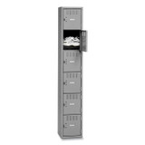 TENNSCO BS6121812AMG Box Compartments, Single Stack, 12w x 18d x 72h, Medium Gray