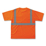 TENACIOUS HOLDINGS, INC. ergodyne® 21518 GloWear 8289 Class 2 Hi-Vis T-Shirt, Polyester, Orange, 4X-Large