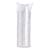 DART 12HDLC D-T Sundae/Cold Cup Lids, Fits 6 oz/8 oz/12 oz Cold Cups, Plastic, Clear, 50/Pack, 20 Packs/Carton