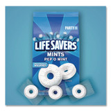 THE WRIGLEY COMPANY LifeSavers® 27625 Hard Candy Mints, Pep-O-Mint, 44.93 oz Bag