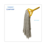 BOARDWALK 232C Mop Head, Premium Standard Head, Cotton Fiber, 32 oz, White, 12/Carton