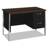 HON COMPANY 34002RMOP 34000 Series Right Pedestal Desk, 45.25" x 24" x 29.5", Mocha/Black