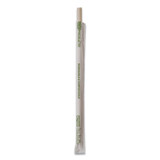 ECO-PRODUCTS,INC. EPSTPHA1025 Renewable and Compostable PHA Straws, 10.25", Natural White, 1,250/Carton