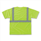 TENACIOUS HOLDINGS, INC. ergodyne® 21504 GloWear 8289 Class 2 Hi-Vis T-Shirt, Polyester, Lime, Large