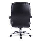 ALERA MS4419 Alera Maxxis Series Big/Tall Bonded Leather Chair, Supports 500 lb, 19.7" to 25" Seat Height, Black Seat/Back, Chrome Base