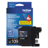 BROTHER INTL. CORP. LC109BK LC109BK Innobella Super High-Yield Ink, 2,400 Page-Yield, Black