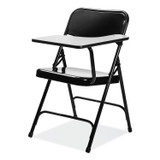 NATIONAL PUBLIC SEATING NPS® 5210L 5200 Series Left-Side Tablet-Arm Folding Chair, Supports 480 lb, 17.25" Seat Height, Black, 2/Carton