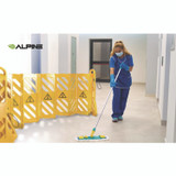 ALPINE INDUSTRIES ALP499BAR Expandable Portable Fence Barrier Safety Barricade, Plastic, 1.97 x 153.54 x 39.76, Yellow