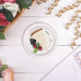 DART SOLO® MP6PLANETPK Compostable Paper Dinnerware, ProPlanet, Plate, 6" dia, White, 125/Pack