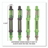 GREAT NECK SAW MFG. OEMTOOLS® 22537 6-Way Pen-Style Screw/Nut Driver, Phillips/Slotted Bits, Metric Sockets, 5.38" Long, Black/Green, Green/Clear, 4/Pack