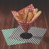 PATERSON PAPER WG01008 Grease-Resistant Food Wrap, 12 x 12, Red Check, 5,000/Carton
