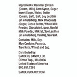 MORLEY CANDY MAKERS INC Sanders® MRY30986 Small Batch Wonders Milk Chocolate Sea Salt Caramels, 18 oz Tub