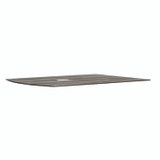 SAFCO PRODUCTS MNCT120TLGS Medina Conference Table Top Half-Section, Rectangular, 48 x 60, Gray Steel