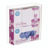 ADIRMED I90202 Acrylic Glove Dispenser, Double Box Capacity, 10.2 x 3.5 x 10.8, Clear