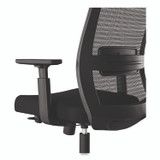 ALERA AD41BME17 Alera Ashdale Ergonomic Fabric Swivel Task Chair, Supports 275 lb, 18.15 to 21.89 Seat Height, Black Seat/Back, Silver Base