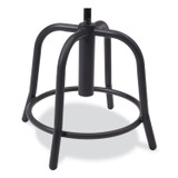 NATIONAL PUBLIC SEATING NPS® 681810 6800 Series Height Adjustable Metal Seat Stool, Supports Up to 300 lb, 18" to 24" Seat Height, Burgundy Seat, Black Base