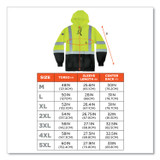 TENACIOUS HOLDINGS, INC. ergodyne® 21885 GloWear 8373 Hi-Vis Class 3 Hooded Sweatshirt with Black Bottom, Polar Fleece, Lime, X-Large