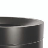 ALPINE INDUSTRIES 47527BLKRTCO 27 Gallon Black Stainless Steel Compost Bin, Recycling Can and Trash Receptacle