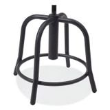 NATIONAL PUBLIC SEATING NPS® 6810S10 6800 Series Height Adjustable Fabric Seat Swivel Stool, Supports Up to 300 lb, 18" to 25" Seat Height, Black Seat/Base