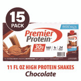 POST HOLDINGS Premier Protein® 22002369 Chocolate Shake, 11 oz, 15/Carton
