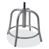 NATIONAL PUBLIC SEATING NPS® 682502 6800 Series Height Adjustable Metal Seat Stool, Supports Up to 300 lb, 18" to 24" Seat Height, Persian Blue Seat/Gray Base