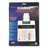 CASIO, INC. HR300RC HR-300RC 12-Digit Printing Calculator, Black/Red Print, 2 Lines/Second, White