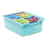 GRATNELLS USA, LLC FAS0229P6 F2 Deep Trays with Antimicrobial Protection for Storage Frames and Trolleys, 3.57 gal, 12.28 x 16.81 x 6.25, Trans Kiwi, 6/PK
