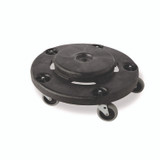 RUBBERMAID COMMERCIAL PROD. 2640M10000 3" Swivel Caster, Grip Ring Stem, 3" Wheel, Black/Gray