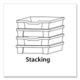 GRATNELLS USA, LLC FS0109P8 F1 Shallow Trays for Gratnells Storage Frames and Trolleys, 1.85 gal Capacity, 12.28" x 16.81" x 3.25", Flame Red, 8/Pack