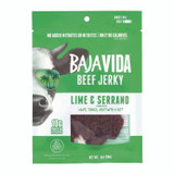 BRANDT BEEF Baja Jerky 22002307 Beef Jerky Lime and Serrano Pepper Snack Pack, Lime and Serrano Pepper, 1 oz Packet, 12/Carton