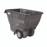 RUBBERMAID COMMERCIAL PROD. 1013-L2 4" Caster for the 3/4" Std Duty Tilt Truck, Rigid Mount Plate, 4" Wheel, Black/Gray