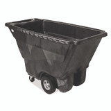 RUBBERMAID COMMERCIAL PROD. 1013-L2 4" Caster for the 3/4" Std Duty Tilt Truck, Rigid Mount Plate, 4" Wheel, Black/Gray
