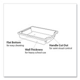GRATNELLS USA, LLC FS0106P8 F1 Shallow Trays for Gratnells Storage Frames and Trolleys, 1.85 gal Capacity, 12.28" x 16.81" x 3.25", Royal Blue, 8/Pack